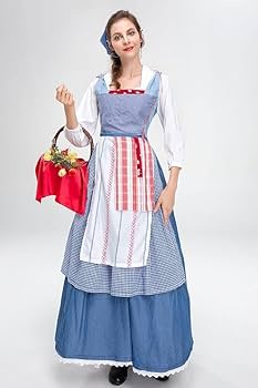 Amazon.co.jp: 美女と野獣 ベル町娘 コスチューム レディース